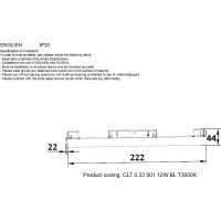Трековый светильник Crystal Lux Space CLT 0.33 001 12W BL T3000K Черный — фото 2, Трековые светильники