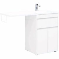 Тумба с раковиной Aquanet Токио 120 R 239210 Белая — фото 1, Мебель для ванной