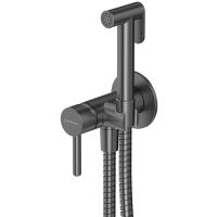 Гигиенический душ со смесителем Whitecross Y gunmetal SYSYBI2GM Оружейная сталь — фото 1, Душевое оборудование. Душевая программа