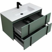 Тумба под раковину Allen Brau Reality 90 1.32006.CGM подвесная Олива матовая — фото 20, Тумбы под раковину