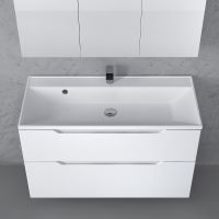 Тумба под раковину Raval Wector 100 Wct.01.100/P/W/MD подвесная Белая — фото 3, Тумбы под раковину