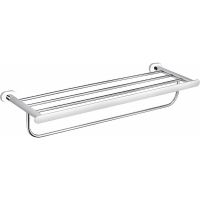 Полка для полотенец Rav Slezak Yukon YUA0704CB Хром Белый — фото 1, Полки для полотенец