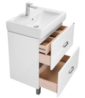 Тумба под раковину Aquaton Америна 76 Н 1A169401AM010 Белая глянцевая — фото 3, Тумбы под раковину