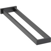 Полотенцедержатель Timo Selene 14052/03 двойной Черный матовый — фото 1, Полотенцедержатели