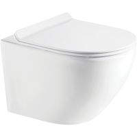 Унитаз Koller Pool Round RN-0490-RW подвесной с сиденьем Микролифт — фото 1, Унитазы