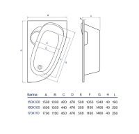 Товар: Акриловая ванна Koller Pool Karina 170х110 R без гидромассажа - фото 4 Акриловая ванна Koller Pool Karina 170х110 R без гидромассажа — фото 4, Ванны