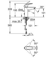 Смеситель для раковины Grohe Eurosmart 23323003 Хром — фото 6, Смесители для раковины