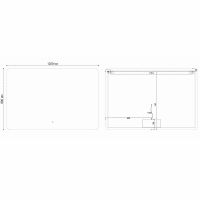 Товар: Зеркало Vincea 120 VLM-3BE120 с подсветкой с сенсорным выключателем и диммером - фото 8 Зеркало Vincea 120 VLM-3BE120 с подсветкой с сенсорным выключателем и диммером — фото 8, Зеркала в ванную комнату