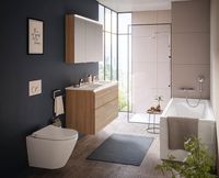 Комплект унитаза с инсталляцией Vitra Integra Round 9856B003-7205 с сиденьем Микролифт и клавишей смыва Хром глянцевый — фото 3, Комплекты унитаз + инсталляция