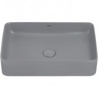 Раковина-чаша Abber Rechteck 51 AC2207MG Серая матовая — фото 2, Раковины накладные