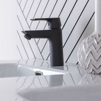 Смеситель для раковины Aquanet Static AF330-10B Черный матовый арт-261820 — фото 4, Смесители для раковины