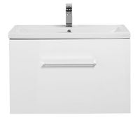 Тумба с раковиной Aquanet Порто 80 212577 подвесная Белая — фото 2, Мебель для ванной