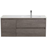 Тумба под раковину BelBagno Kraft 120 R KRAFT-1200-2C-1A-SO-CG-R подвесная Cemento Grigio — фото 1, Тумбы под раковину