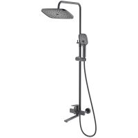 Душевая система Splenka S40.24.07 Серая матовая — фото 1, Душевые стойки