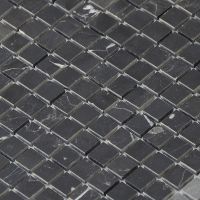 Мозаика Caramelle mosaic Pietrine 4 мм Nero Oriente POL 30,5x30,5 см — фото 2, Мозаика