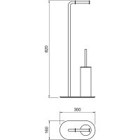 Товар: Напольная стойка Aquatek Оберон AQ4231MB Черная матовая - фото 2 Напольная стойка Aquatek Оберон AQ4231MB Черная матовая — фото 2, Стойки - набор держателей