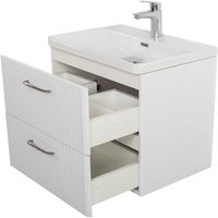 Тумба под раковину BelBagno Due 50 DUE-500-2C-SO-BL-P подвесная Bianco Lucido — фото 6, Тумбы под раковину