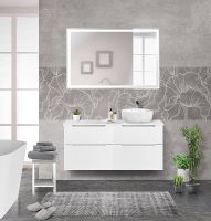 Тумба под раковину BelBagno Etna-H60 60 ETNA-H60-600-2C-SO-BL-P подвесная Bianco Lucido — фото 27, Тумбы под раковину