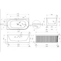 Товар: Акриловая ванна Abber 170х80 AB9412-1.7 L без гидромассажа - фото 6 Акриловая ванна Abber 170х80 AB9412-1.7 L без гидромассажа — фото 6, Ванны