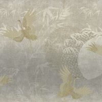 Обои Emiliana Parati Zen 72907 Винил на флизелине (1,06*10,05) Бежевый, Птицы — фото 1, Обои для стен