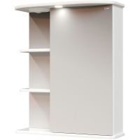 Зеркальный шкаф Onika Карина 55.01 R 205513 с подсветкой Белый — фото 1, Мебель для ванной