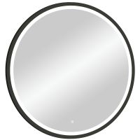 Зеркало Континент Style D 800 ЗЛП2254 с подсветкой Черное с сенсорным выключателем — фото 3, Зеркала в ванную комнату
