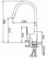 Смеситель для кухни Frap F4453-04 Черный матовый — фото 11, Смесители для кухни