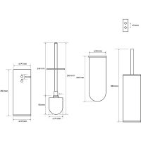 Ершик для унитаза Bemeta Neo 102313069 Нержавеющая сталь — фото 3, Ершики для унитаза
