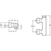 Товар: Смеситель для душа Jacob Delafon Composed E73091-CP Хром - фото 2 Смеситель для душа Jacob Delafon Composed E73091-CP Хром — фото 2, Смеситель для душа