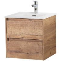 Тумба под раковину BelBagno Kraft 50 KRAFT-500-2C-SO-RT подвесная Rovere Tabacco — фото 2, Тумбы под раковину