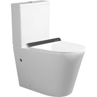 Унитаз компакт Ceruttispa Stella GW Tornado CT10096 с бачком и сиденьем Микролифт — фото 1, Напольные унитазы