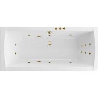 Акриловая ванна Excellent Aquaria Lux 180x80 WAEX.AQU18.SMART.BR с гидромассажем — фото 1, Ванны