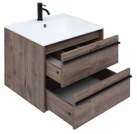 Товар: Тумба с раковиной Aquanet Lino 60 271944 подвесная Дуб Веллингтон - фото 3 Тумба с раковиной Aquanet Lino 60 271944 подвесная Дуб Веллингтон — фото 3, Тумбы с раковиной