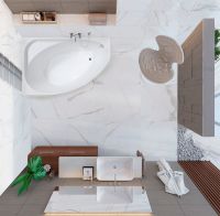 Акриловая ванна Vagnerplast Hapi 170x110 L VPBA170HAP3LX-04 без гидромассажа — фото 3, Акриловые ванны