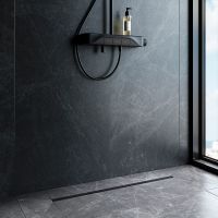 Душевой лоток AM.PM MasterFlow 80 W01SC-S11-080-05BM с Черной матовой решеткой Slim line — фото 9, Душевые лотки