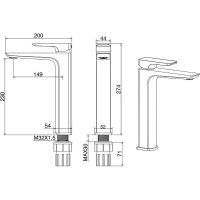 Смеситель для раковины Allen Brau Infinity 5.21002-31 Черный матовый — фото 9, Смесители