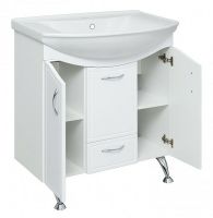 Тумба под раковину Runo Севилья 85 00000000597 Белая — фото 4, Тумбы под раковину