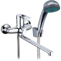 Смеситель для ванны Frap H701 F22701-B универсальный Хром — фото 1, Смеситель для ванны