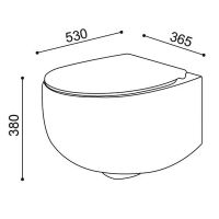 Товар: Унитаз AeT Dot 2.0 S555T0R0V6141 подвесной Пастельно-синий матовый без сиденья - фото 3 Унитаз AeT Dot 2.0 S555T0R0V6141 подвесной Пастельно-синий матовый без сиденья — фото 3, Унитазы