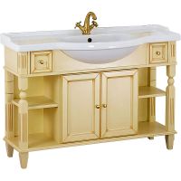 Тумба под раковину Migliore Kantri 120 26673 Бежевая — фото 1, Тумбы под раковину