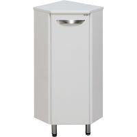 Тумба Runo Эконом 30 R 00000000005 угловая Белая — фото 1, Комоды и тумбы для ванной комнаты