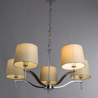 Товар: Люстра Divinare Soprano 1341/02 LM-5 Белая Хром - фото 4 Люстра Divinare Soprano 1341/02 LM-5 Белая Хром — фото 4, Люстры