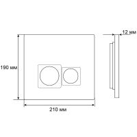 Товар: Клавиша смыва Grossman Cosmo 800.T1.02.100.100 Хром глянцевый - фото 5 Клавиша смыва Grossman Cosmo 800.T1.02.100.100 Хром глянцевый — фото 5, Кнопки смыва