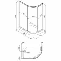 Товар: Душевой уголок Triton Коралл 120х80 А L Щ0000061780 профиль Белый стекло прозрачное с узором - фото 5 Душевой уголок Triton Коралл 120х80 А L Щ0000061780 профиль Белый стекло прозрачное с узором — фото 5, Душевые уголки
