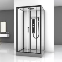 Душевая кабина Black&White Galaxy 8008000 с гидромассажем — фото 2, Душевые кабины