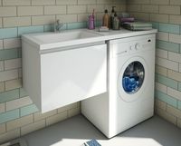 Тумба с раковиной Эстет Dallas Luxe 100 L ФР-00002321 подвесная Белая — фото 6, Тумбы с раковиной