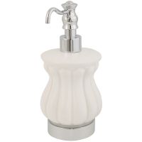 Дозатор для жидкого мыла Migliore Olivia 17483 Хром Белый — фото 1, Дозаторы