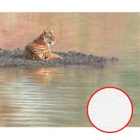 Фреска Ortograf Животные 17602 Фактура бархат FX Флизелин (3,3*2,7) Оранжевый/Розовый/Зеленый, Животные/Живопись — фото 1, Фрески