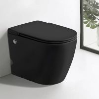 Унитаз Ceruttispa Sella Pulse MB CT10199 приставной с импульсным смывом Черный матовый с сиденьем Микролифт — фото 2, Приставные унитазы