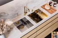 Кухонная мойка Alveus Kombino 30 SAT-90 400x400x195 1100235 Сатинированная сталь — фото 8, Кухонные мойки